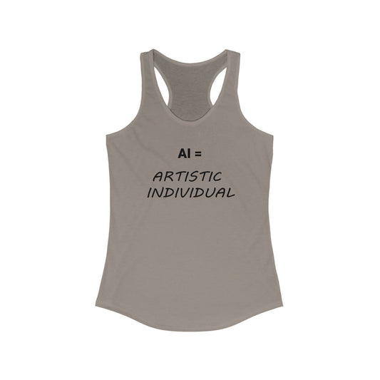AI Artistic Individual Racerback Tank for Creative Women