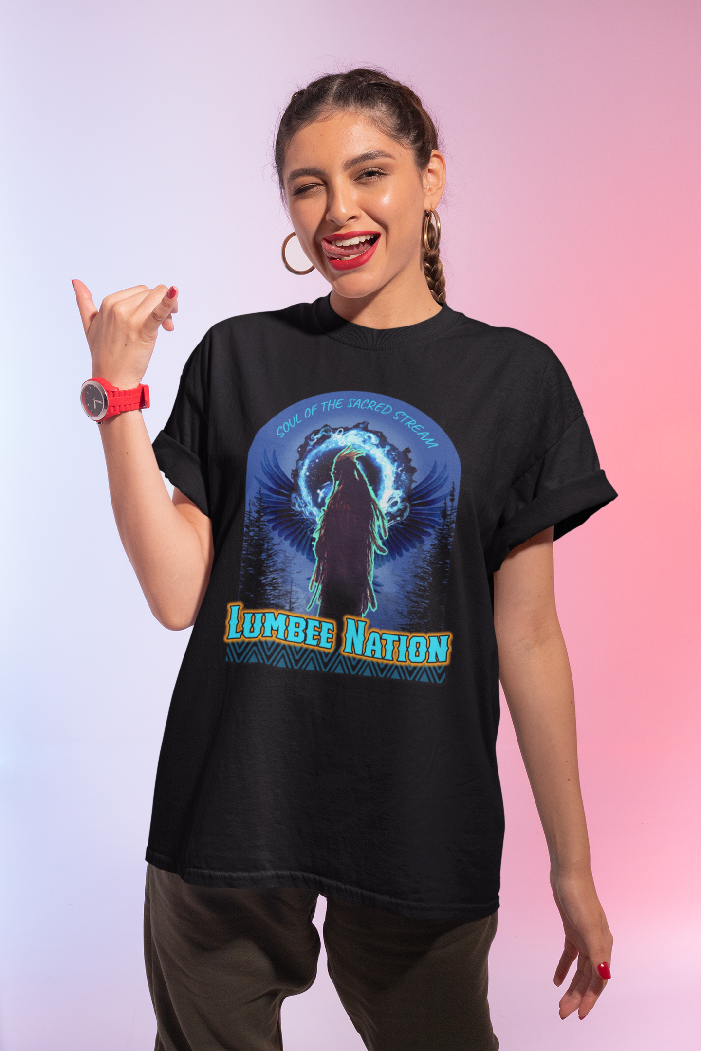 Lumbee Nation - Soul of the Sacred Stream "Water" is Life Unisex Tee