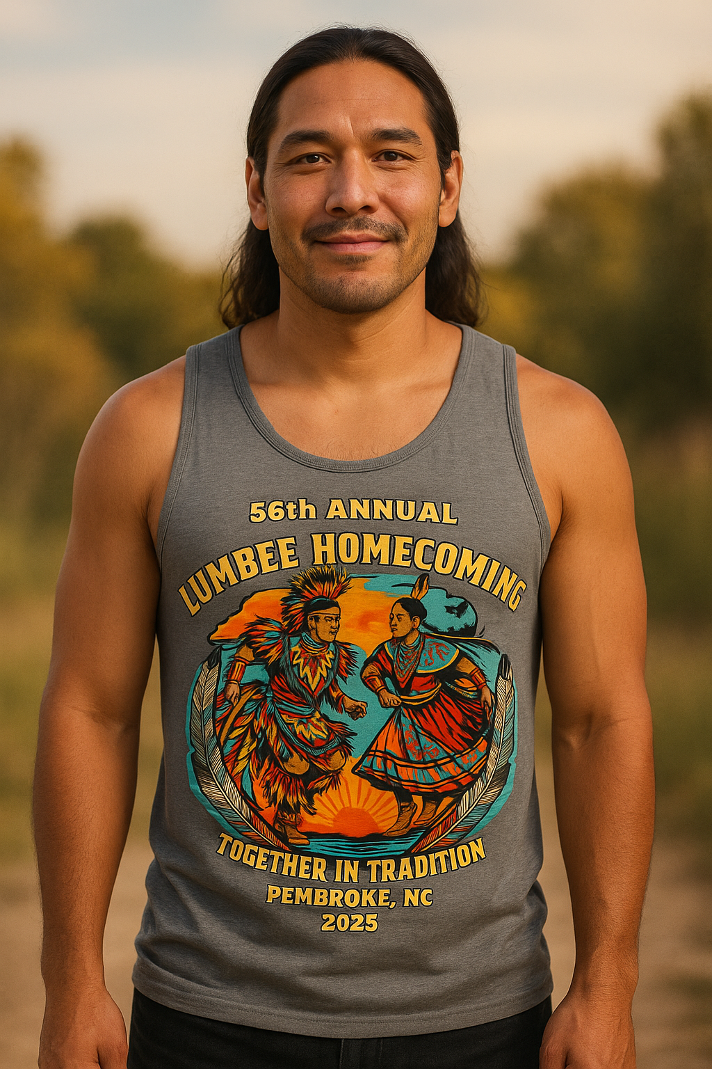 56th Annual Lumbee Homecoming tank top for Men | Unisex design