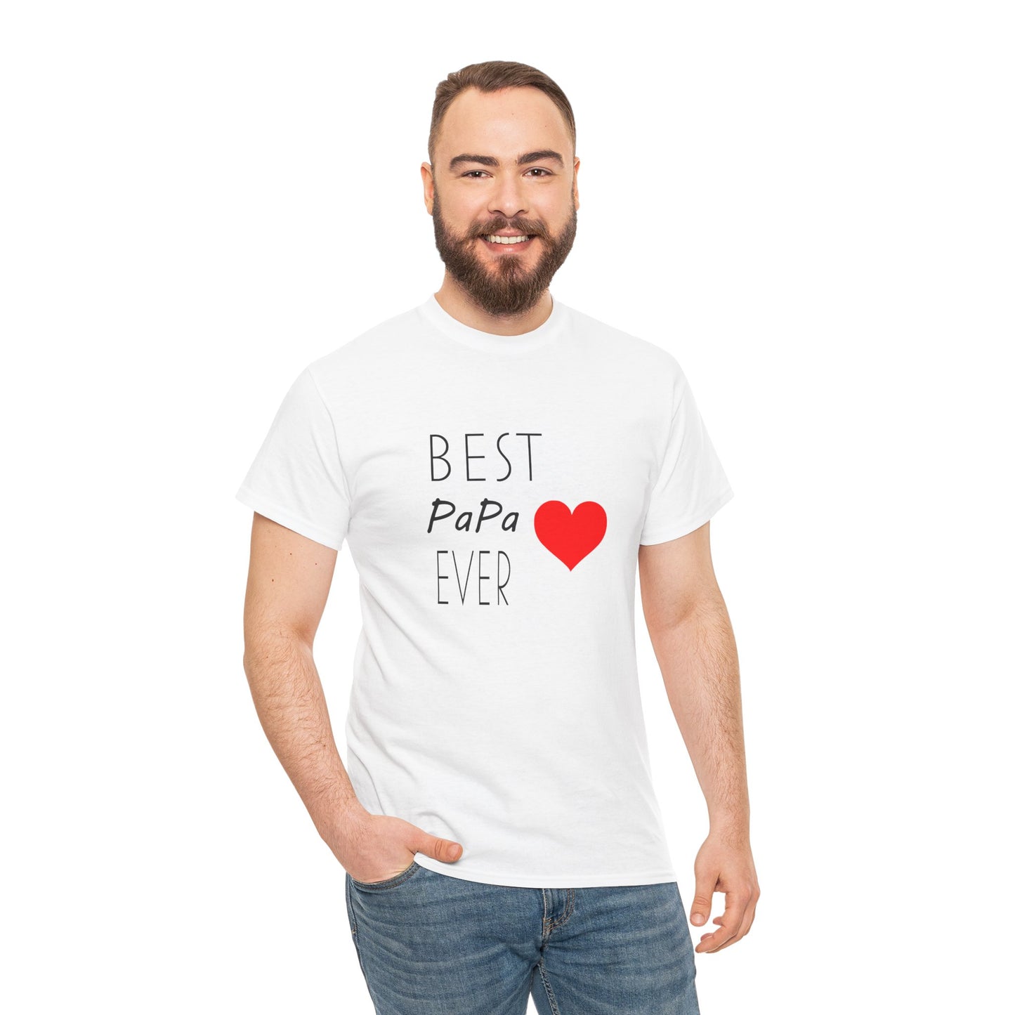Best PaPa Ever Unisex Heavy Cotton Tee