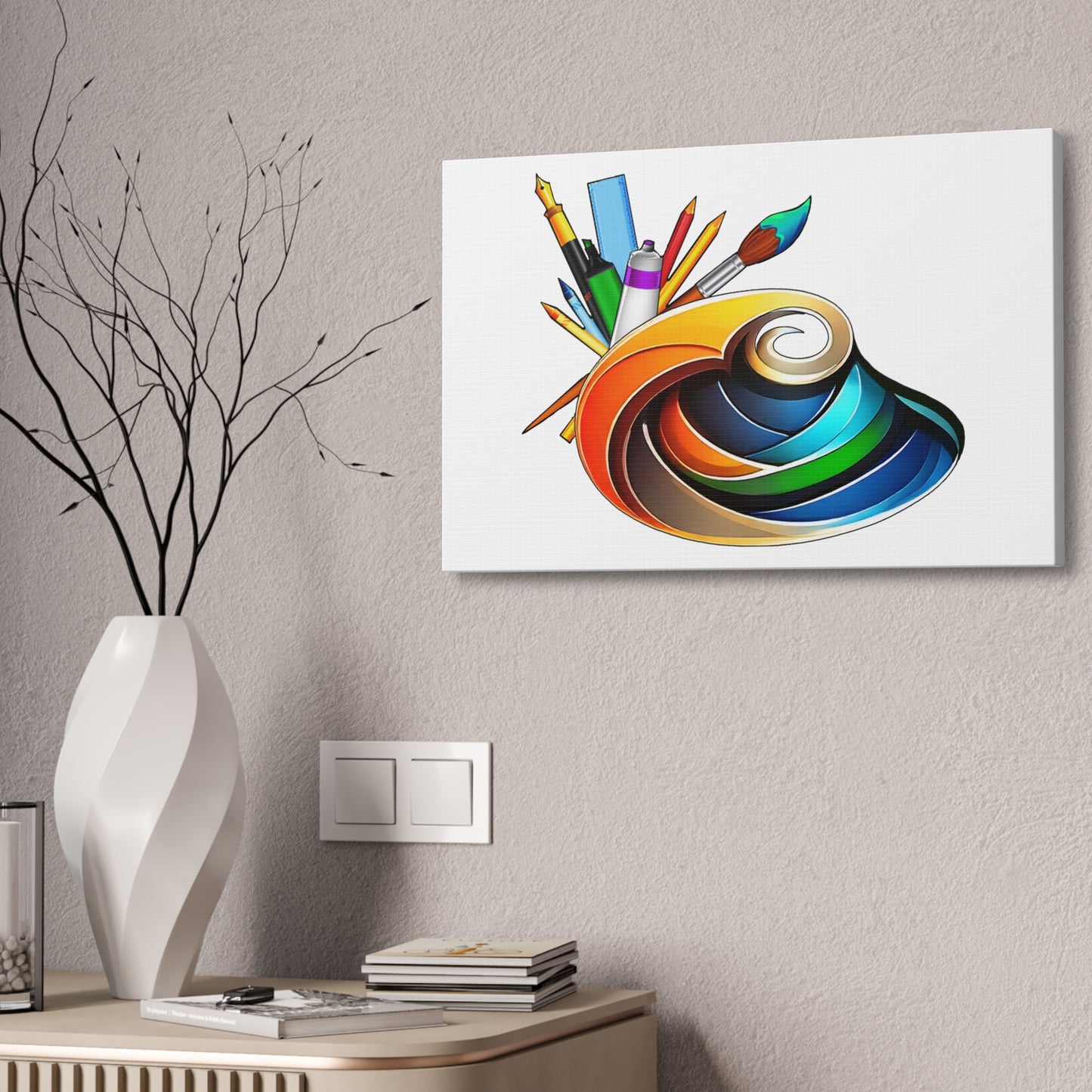 Canvas Stretched, The Art Pallet Logo