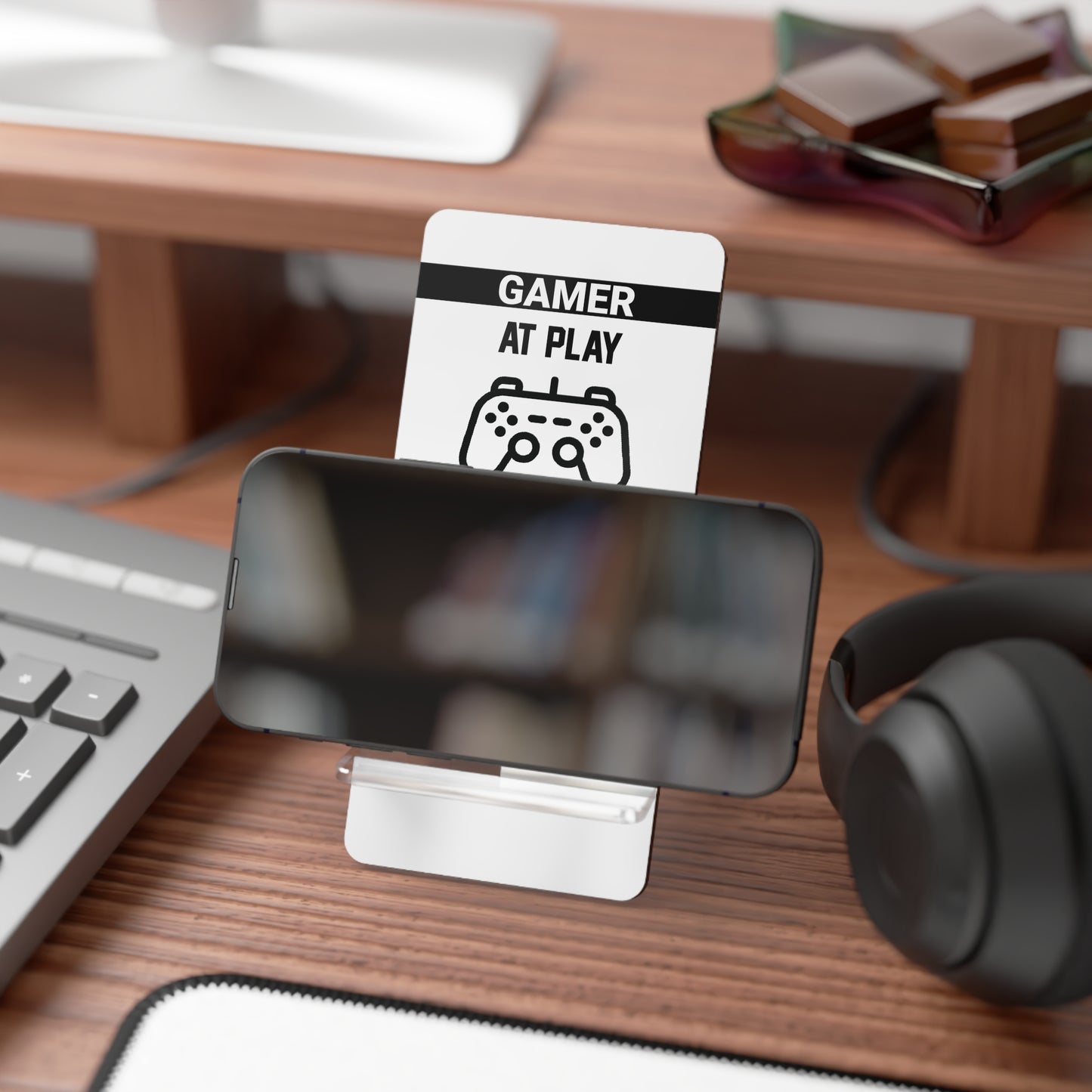 Gamer Phone Stand - Gamer at Play Mobile Display Holder