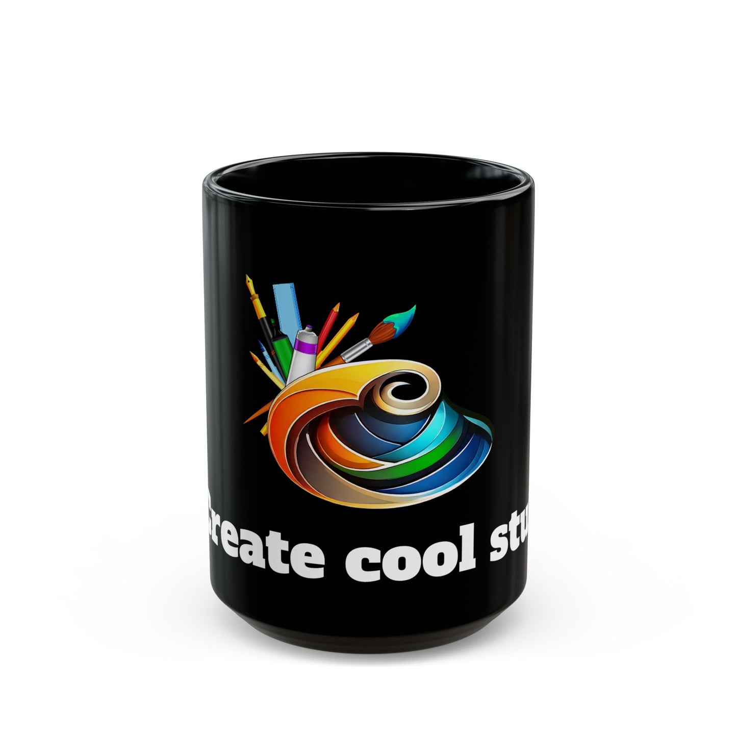 Creative Black Mug | Awesome Gift for Artists & Makers | 11oz & 15oz