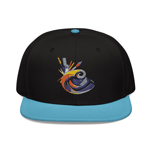 Vibrant Embroidered Snapback Hat - Unique Style Statement for Everyday Wear