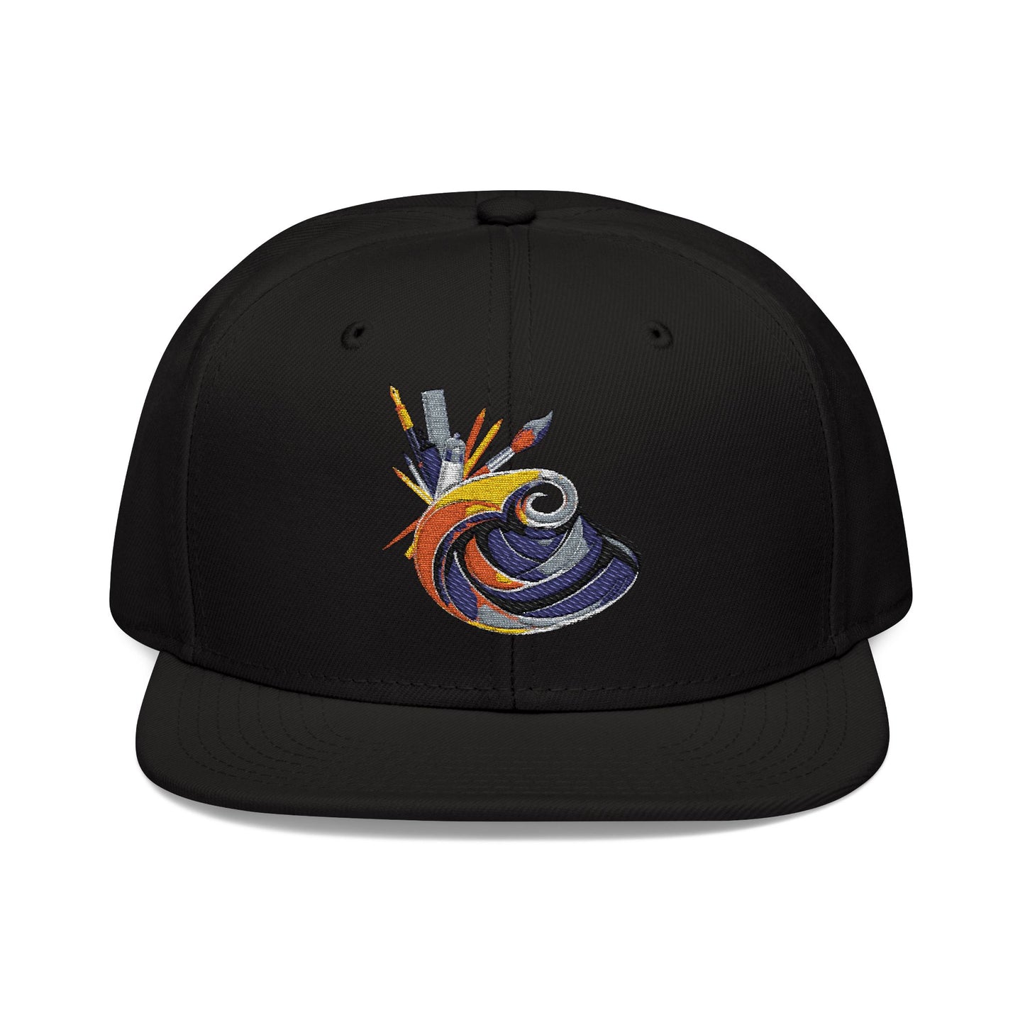Vibrant Embroidered Snapback Hat - Unique Style Statement for Everyday Wear