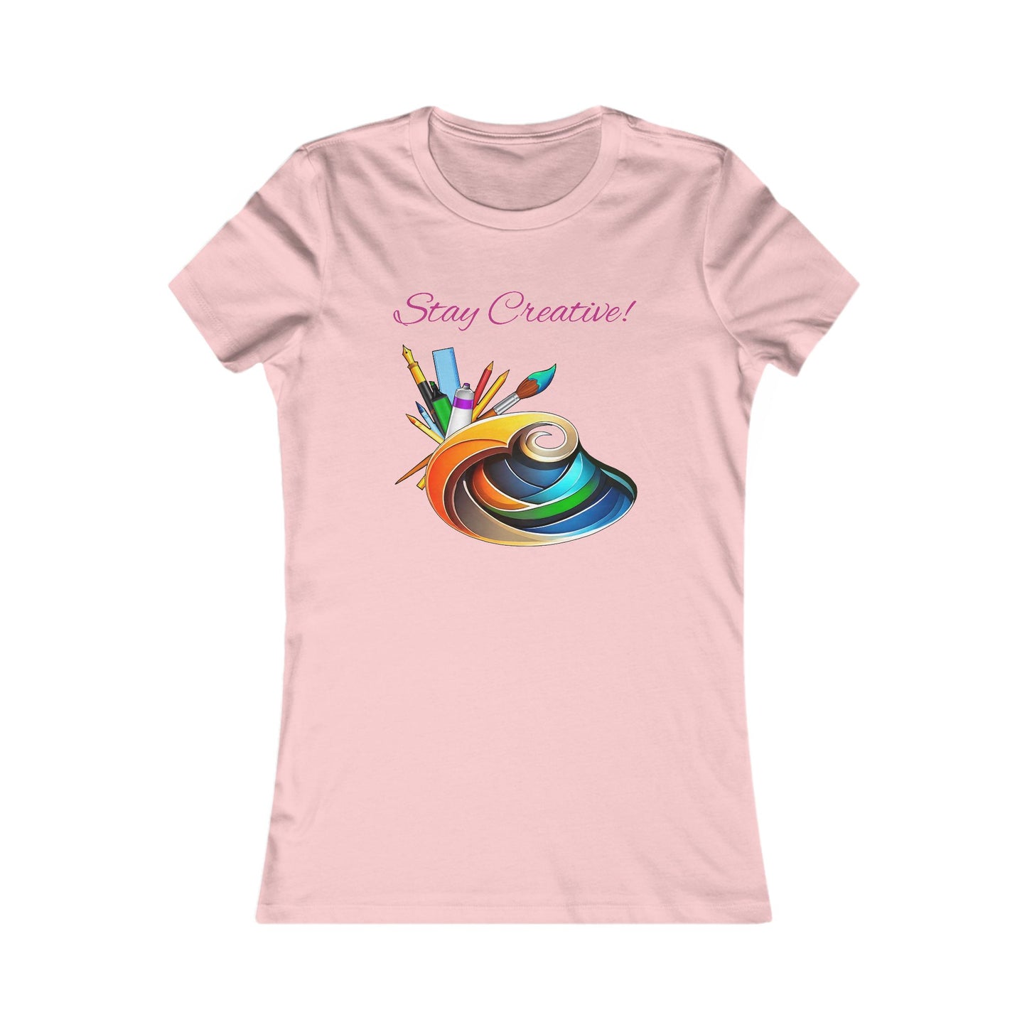 Stay Creative! Women's Favorite Tee - Inspiring Art T-Shirt for Artists and Crafters
