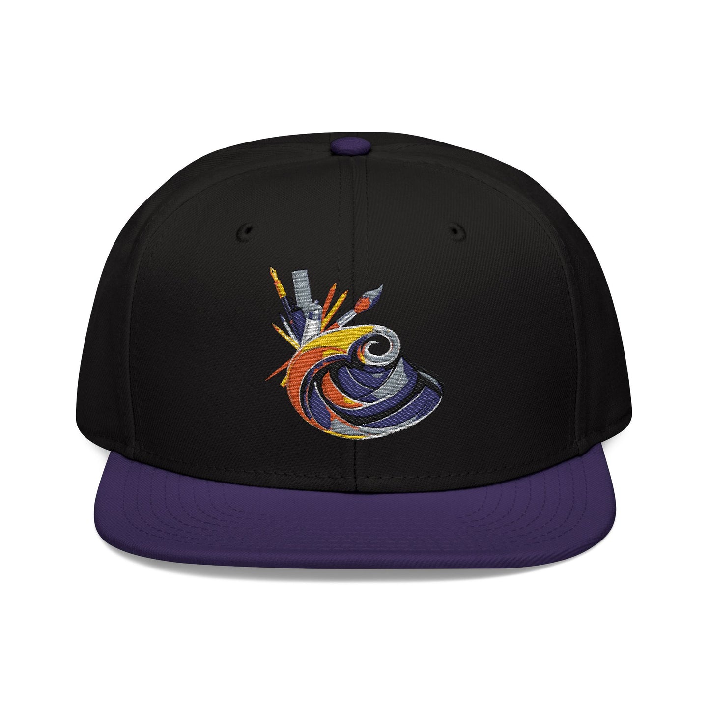 Vibrant Embroidered Snapback Hat - Unique Style Statement for Everyday Wear
