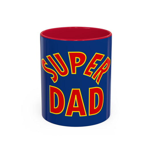 Super Dad Colorful Mug - Perfect Gift for Fathers Day, Birthdays & Special Occasions - 11oz & 15oz Sizes
