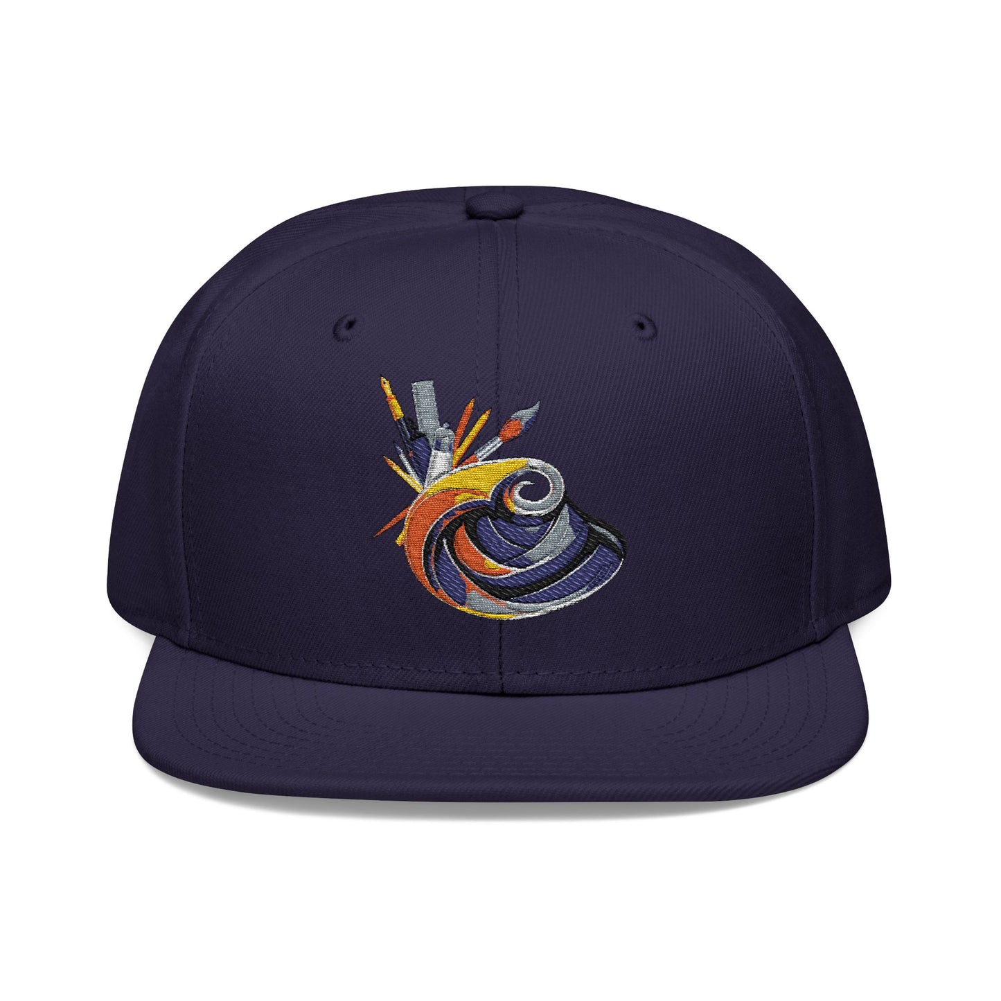 Vibrant Embroidered Snapback Hat - Unique Style Statement for Everyday Wear