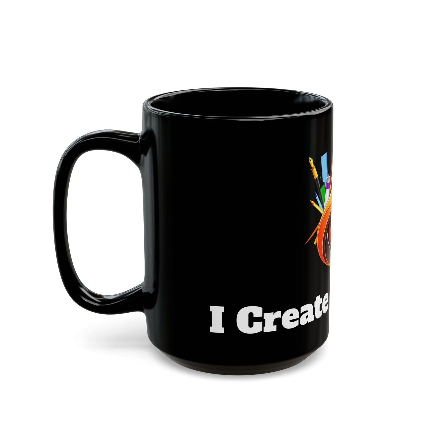 Creative Black Mug | Awesome Gift for Artists & Makers | 11oz & 15oz