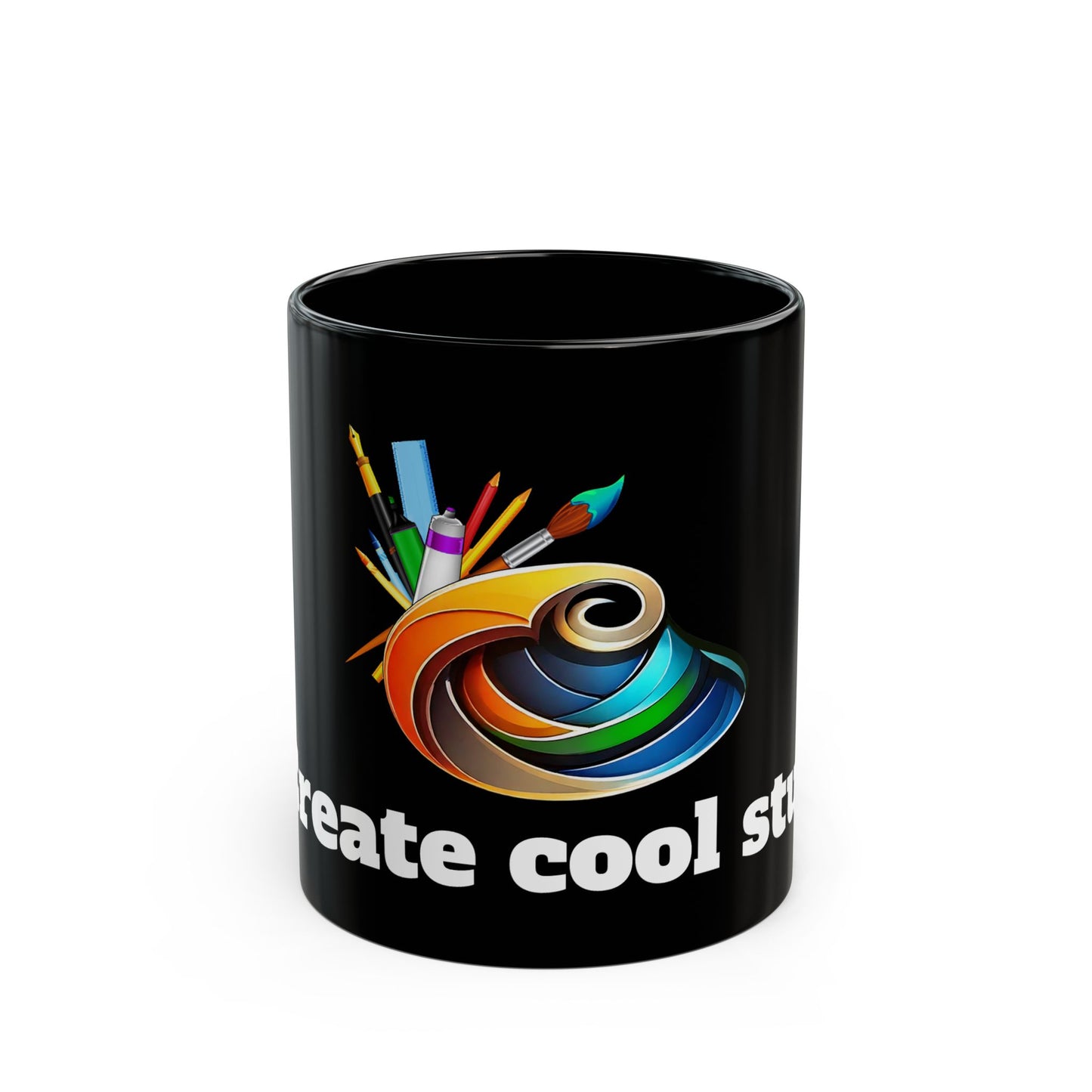 Creative Black Mug | Awesome Gift for Artists & Makers | 11oz & 15oz