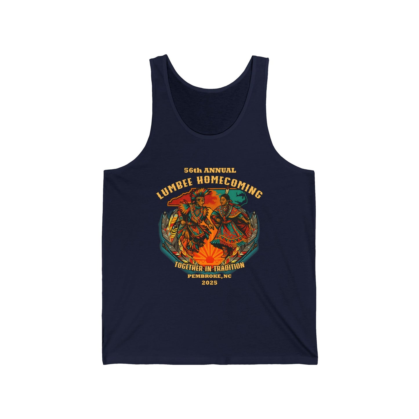 56th Annual Lumbee Homecoming tank top for Men | Unisex design