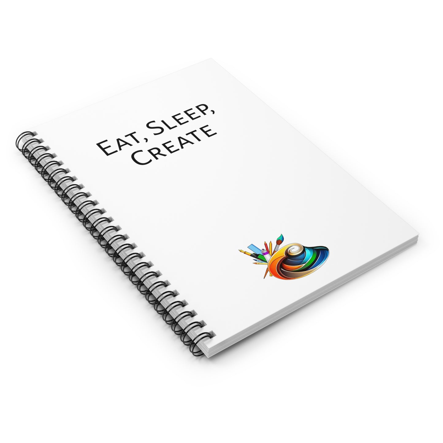 Creative Spiral Notebook - "Eat, Sleep, Create" - Perfect for Artists & Dreamers