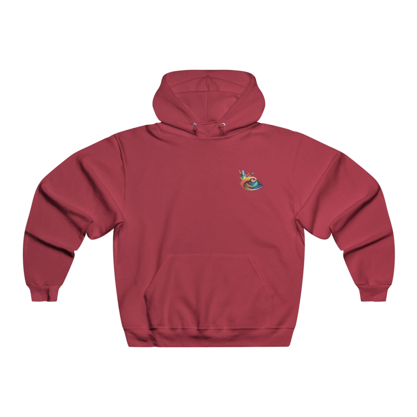 Men's Artistic Hooded Sweatshirt - Creative Vibes for Artists