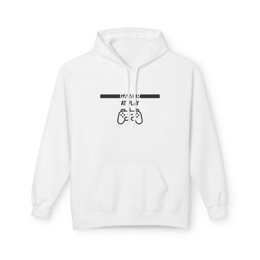Gamer At Play Hoodie - Unisex Midweight Softstyle Fleece