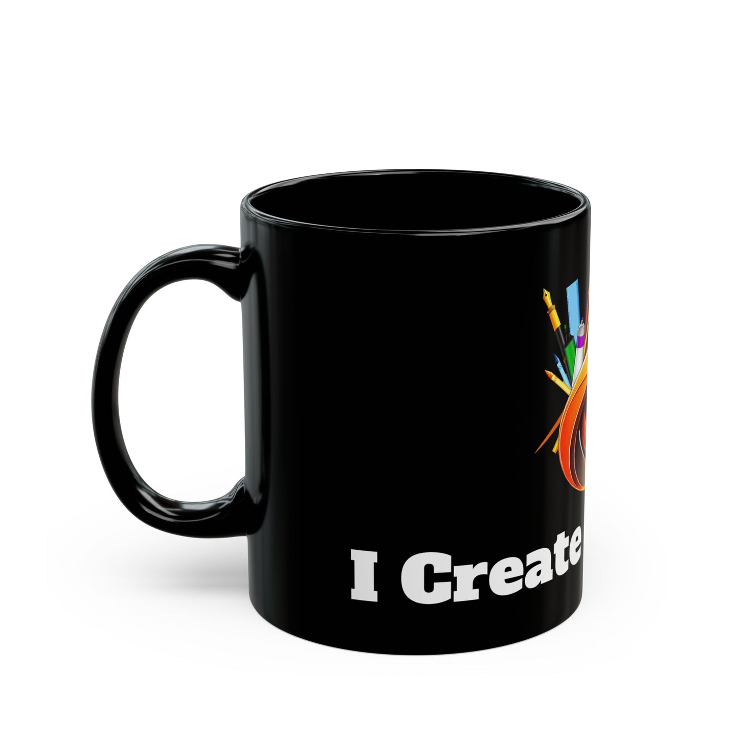 Creative Black Mug | Awesome Gift for Artists & Makers | 11oz & 15oz