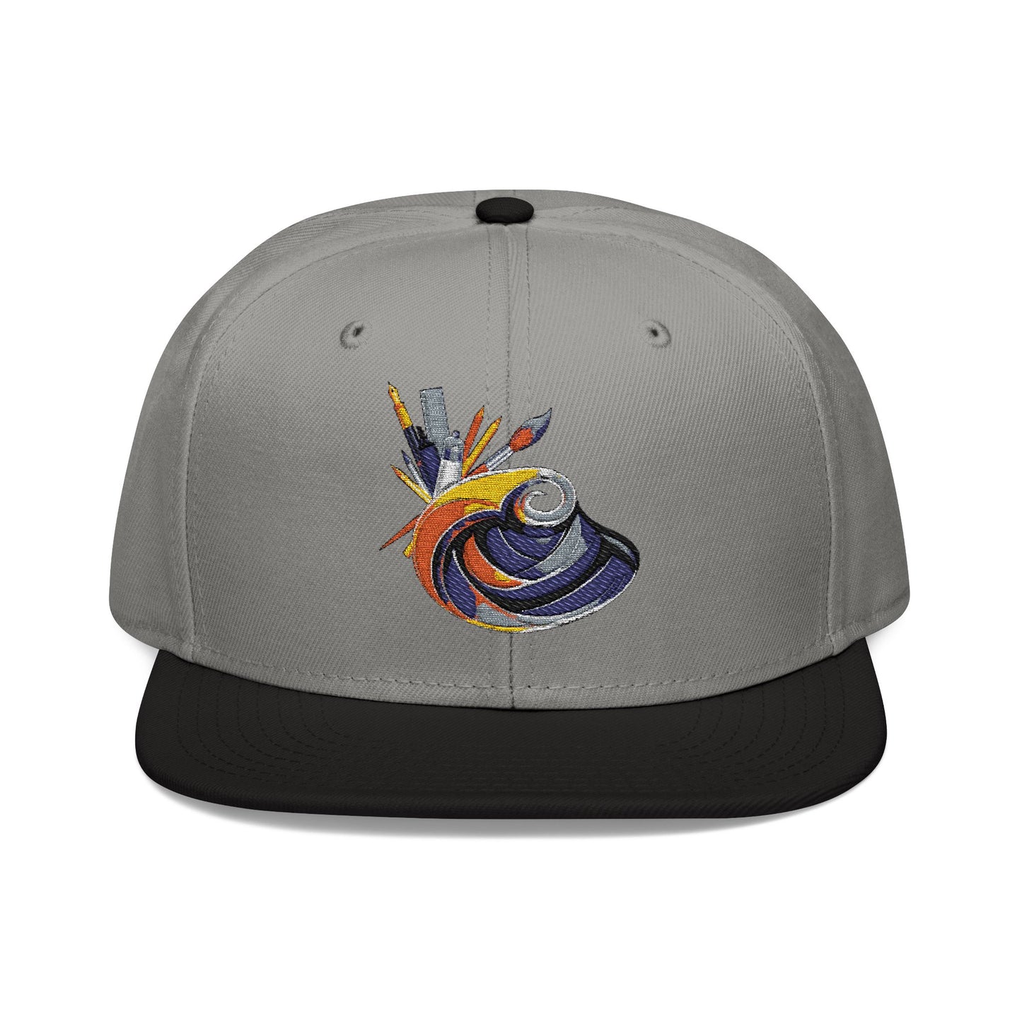 Vibrant Embroidered Snapback Hat - Unique Style Statement for Everyday Wear